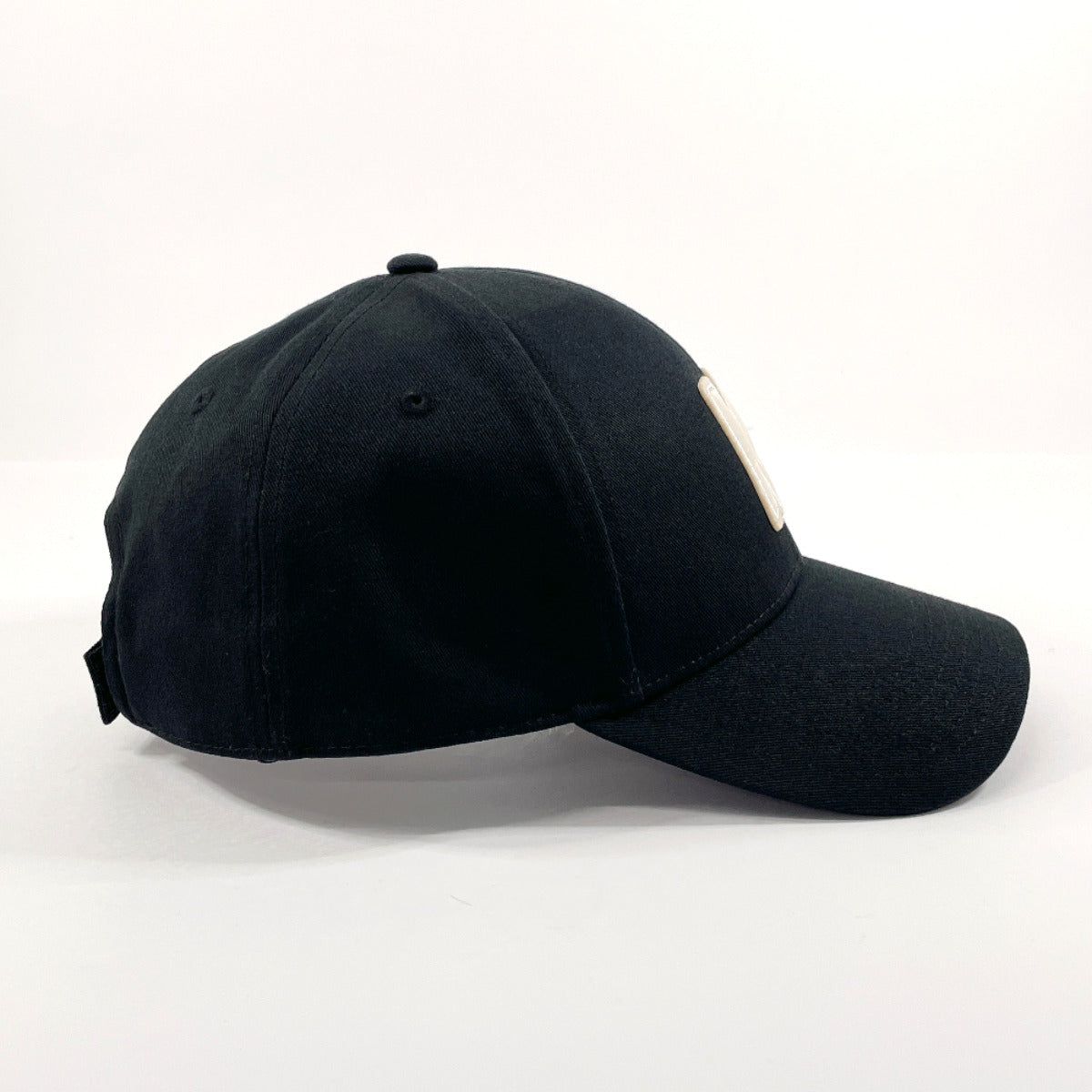 Moncler Cotton Baseball Cap Unisex Black