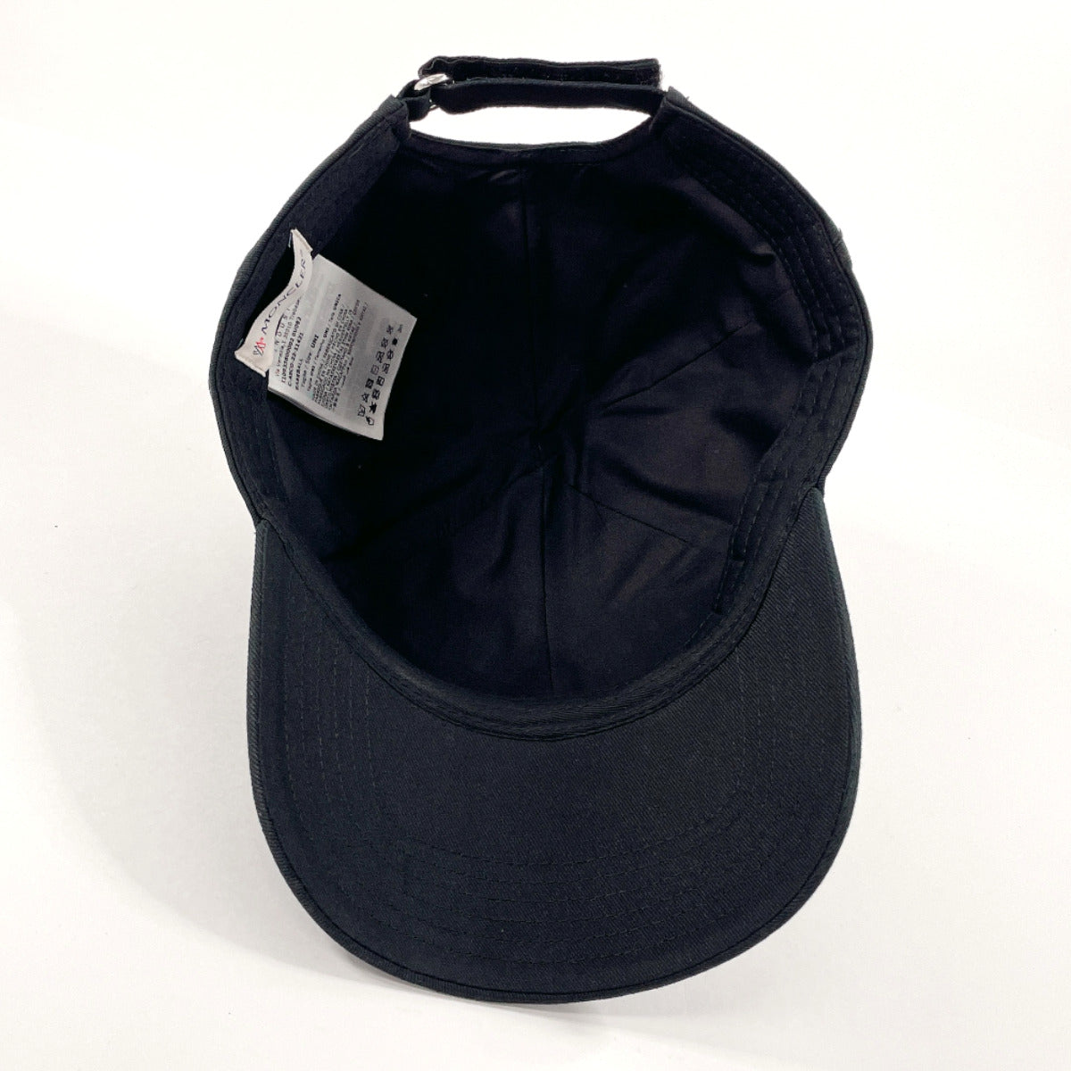 Moncler Cotton Baseball Cap Unisex Black