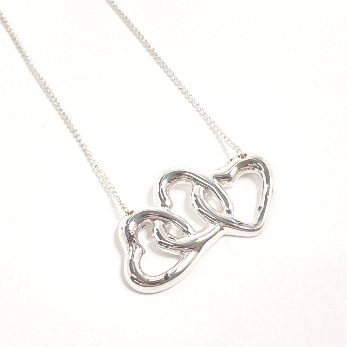 Tiffany & Co Triple Heart Silver Necklace