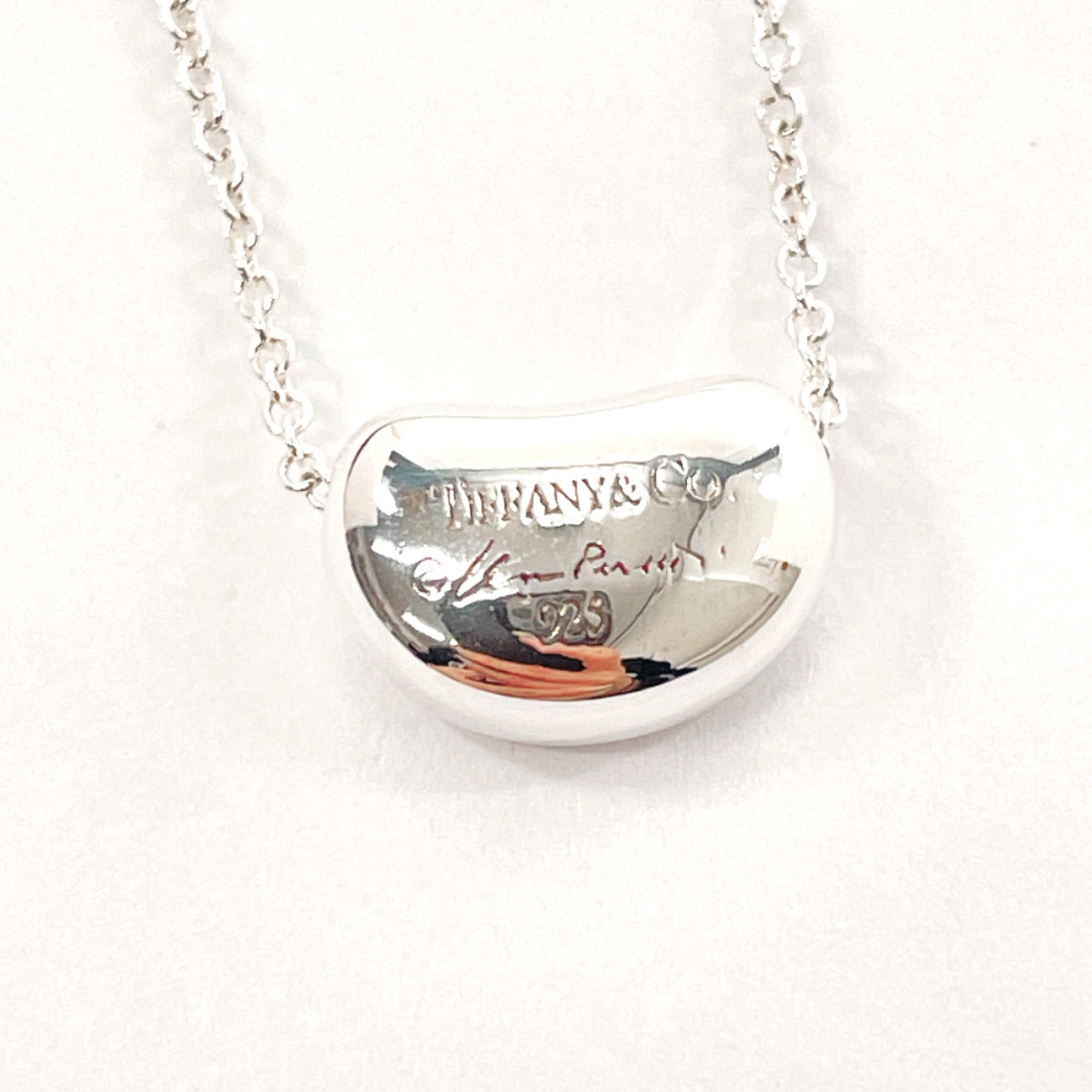 Tiffany & Co Silver 925 Bean Necklace