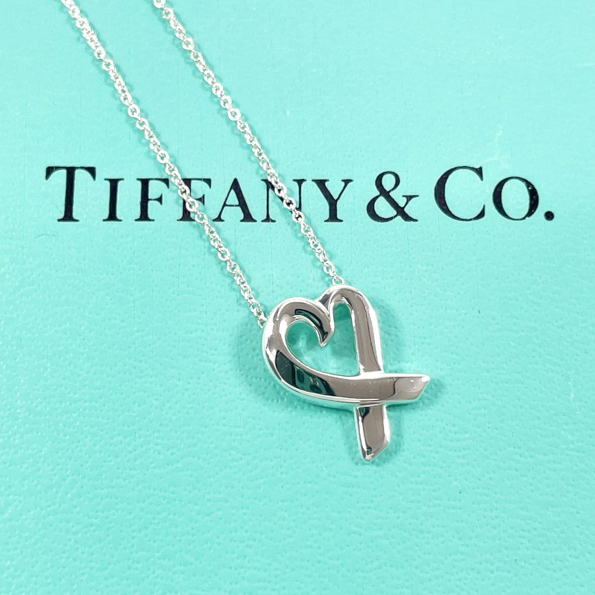 Tiffany & Co Loving Heart Necklace Silver 925