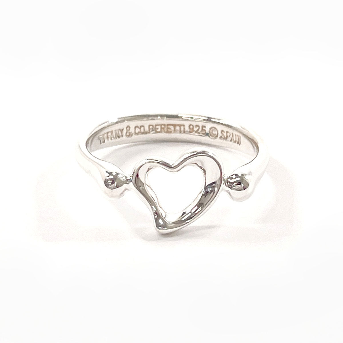 Tiffany & Co Open Heart Elsa Peretti Silver Ring