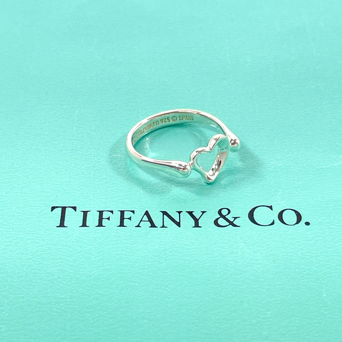 Tiffany & Co Open Heart Elsa Peretti Silver Ring