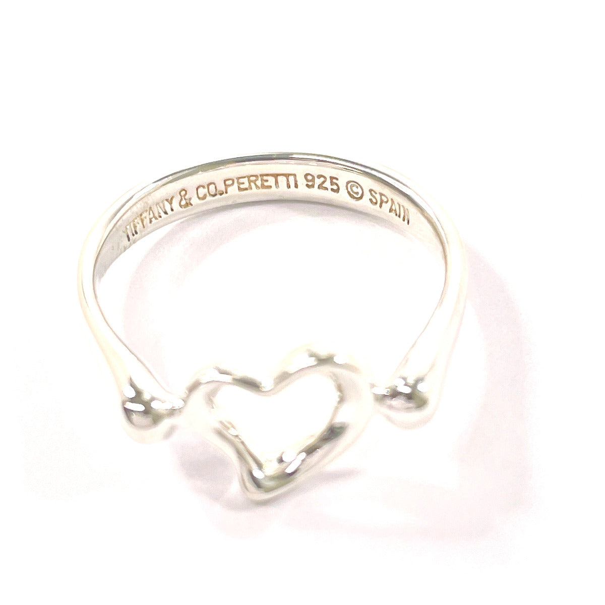 Tiffany & Co Open Heart Elsa Peretti Silver Ring