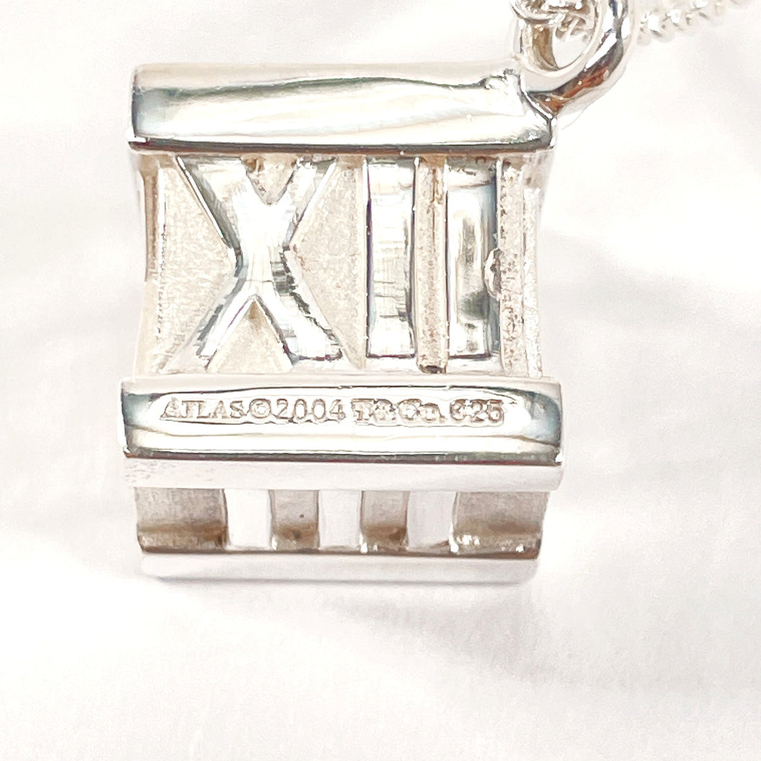 Tiffany & Co Atlas Cube Silver 925 Necklace