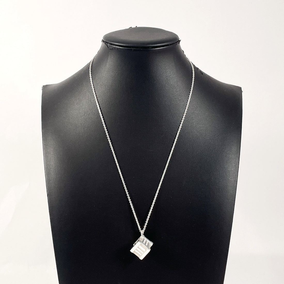 Tiffany & Co Atlas Cube Silver 925 Necklace