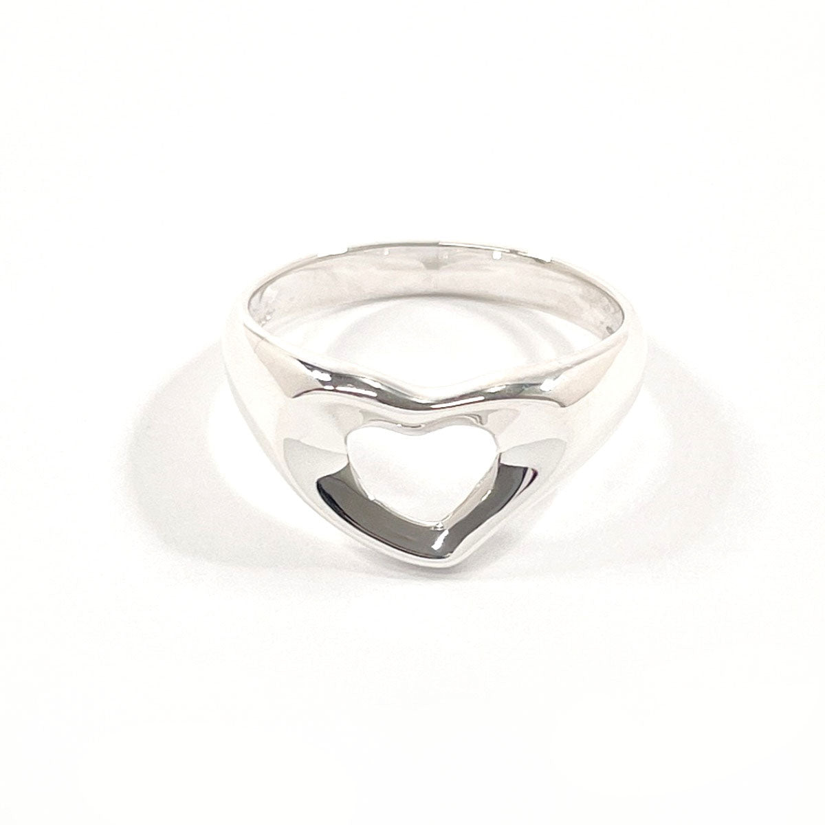 Tiffany & Co Open Heart Ring Sterling Silver