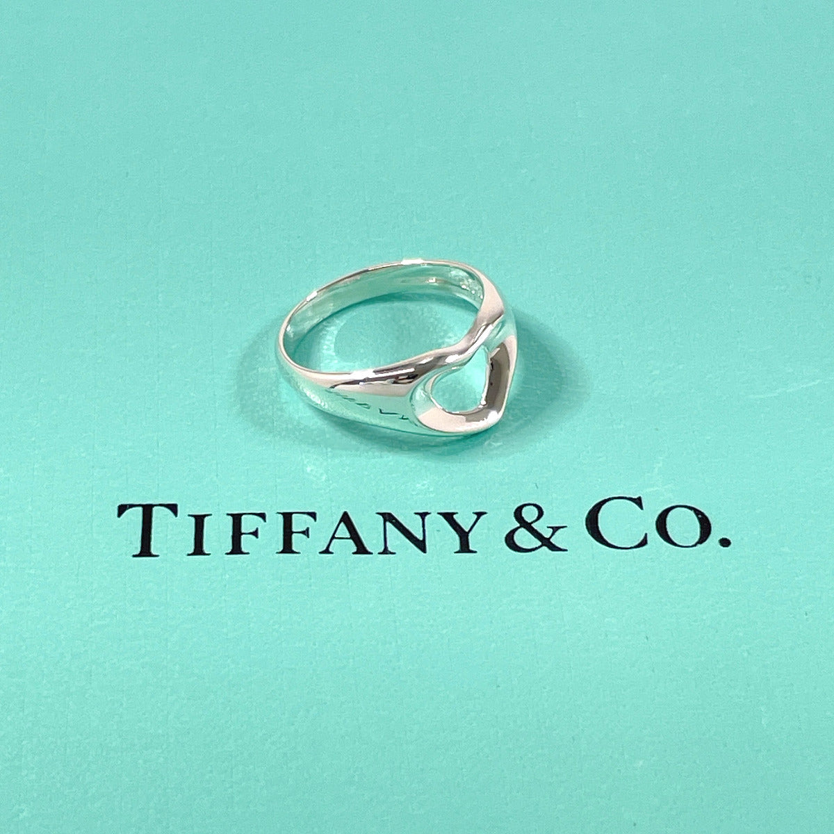 Tiffany & Co Open Heart Ring Sterling Silver