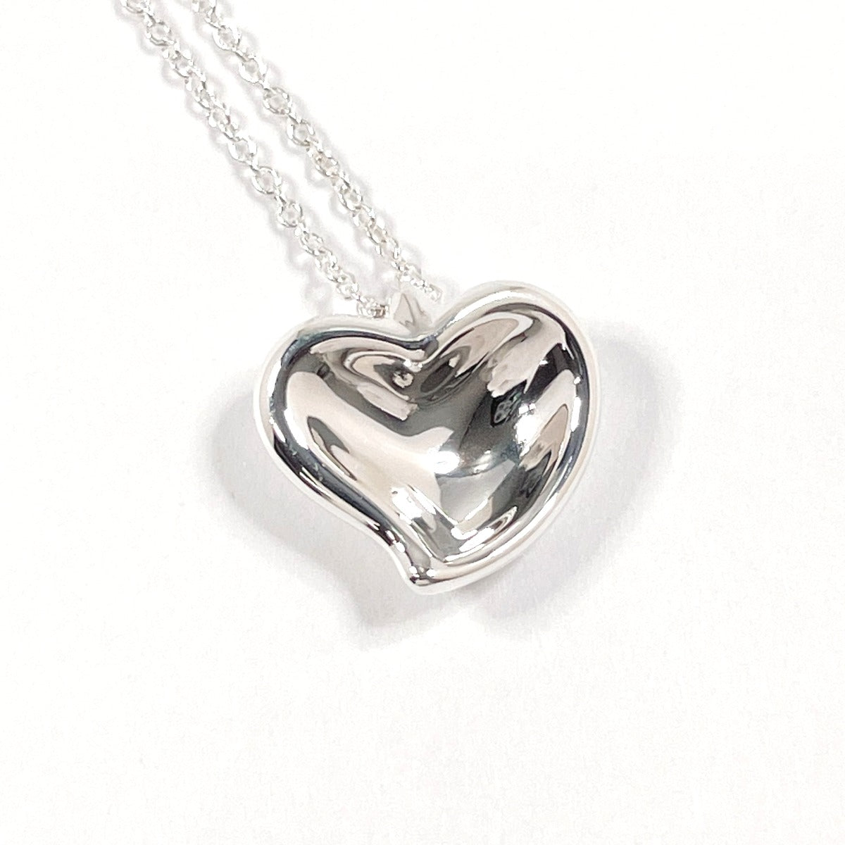 Tiffany & Co Silver 925 Curved Heart Necklace