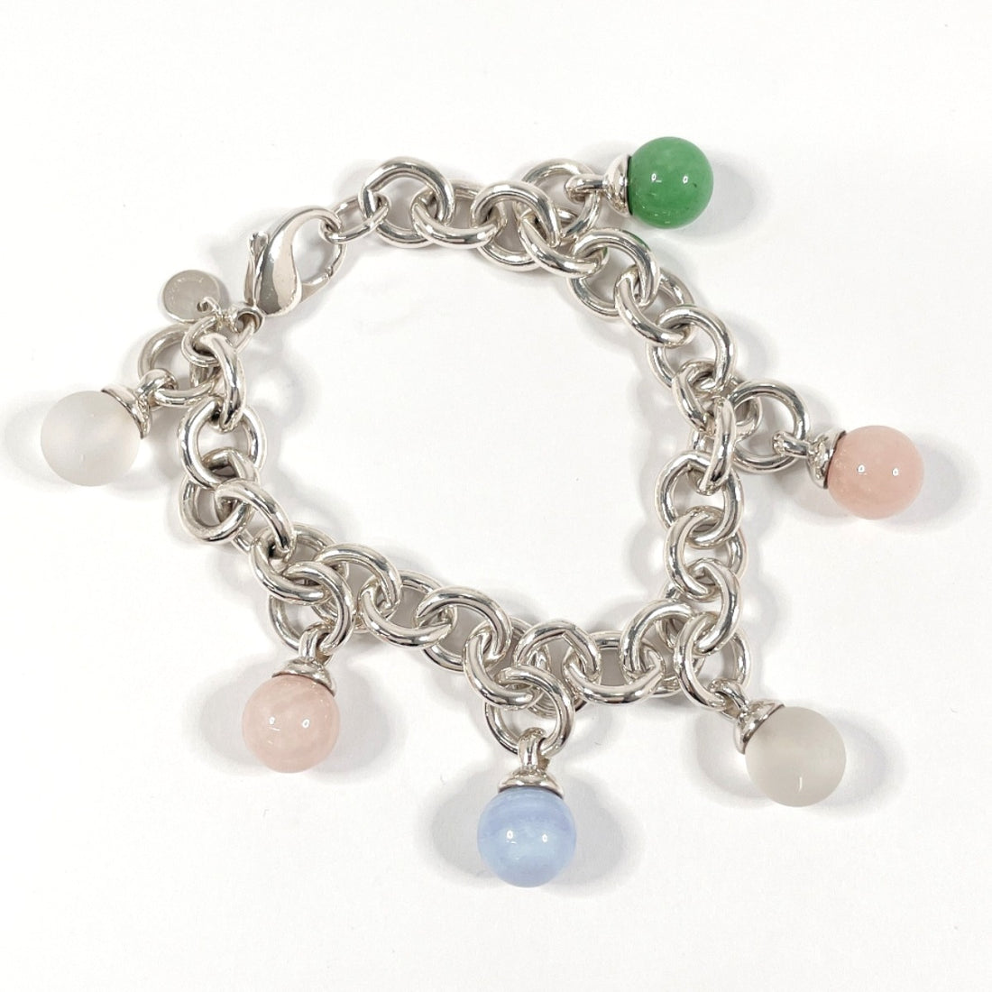 Tiffany & Co Silver 925 Multicolor Stone Bracelet