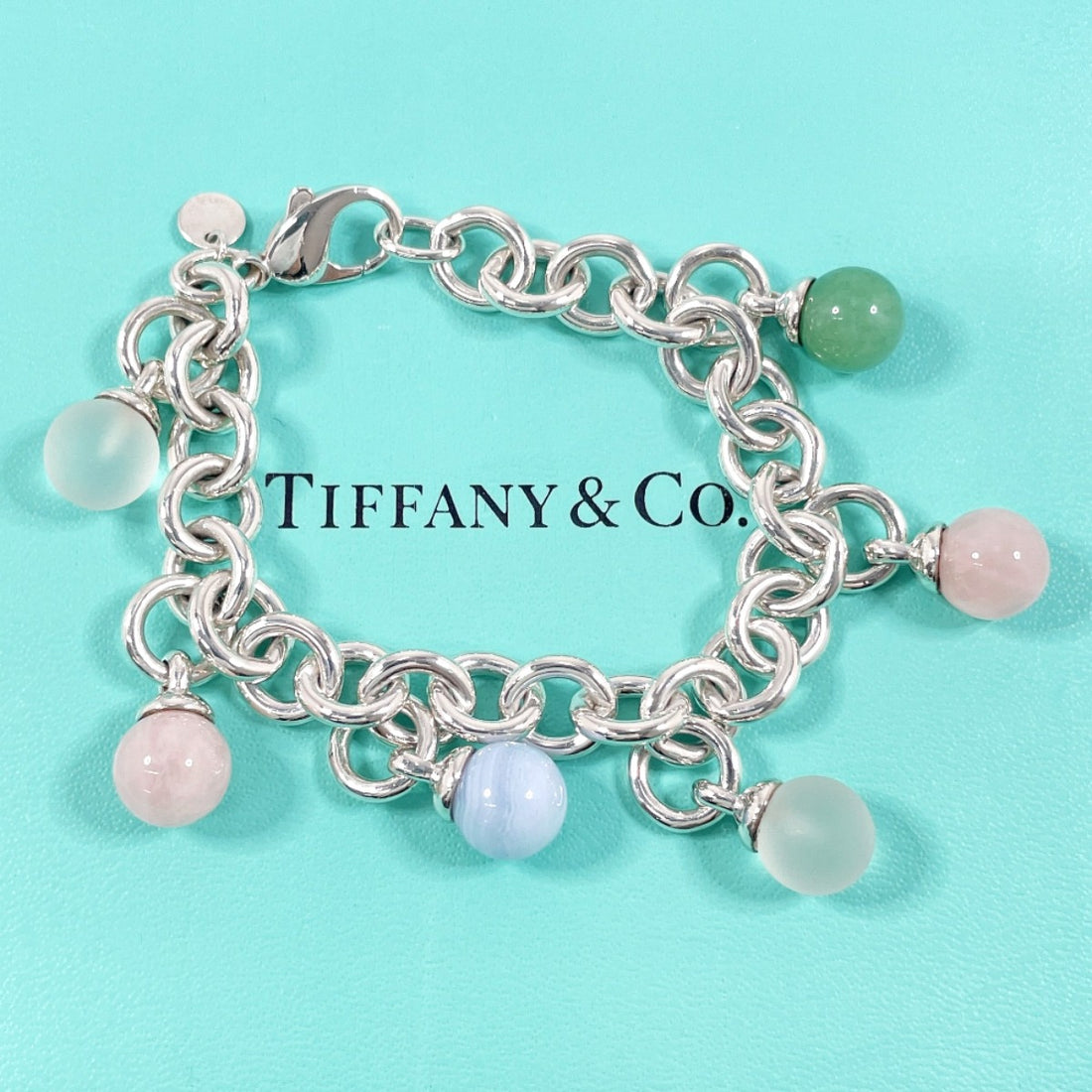 Tiffany & Co Silver 925 Multicolor Stone Bracelet