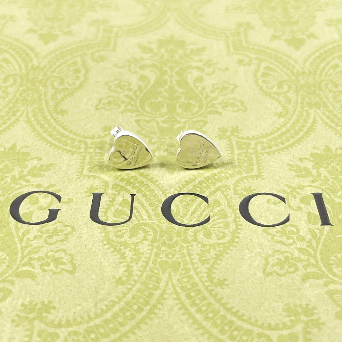 Gucci Silver 925 Heart Shape Earrings