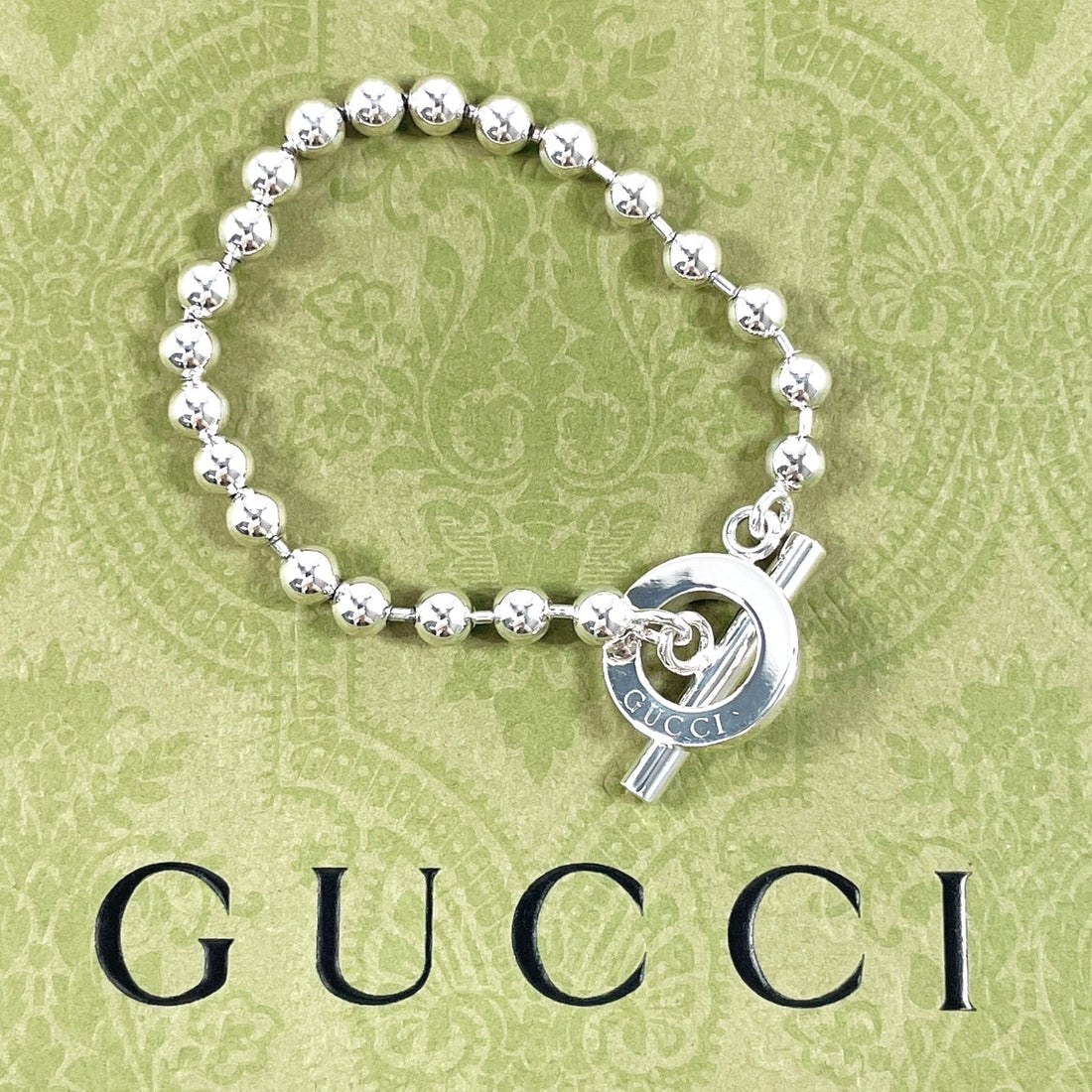 Gucci Silver 925 Ball Chain Bracelet