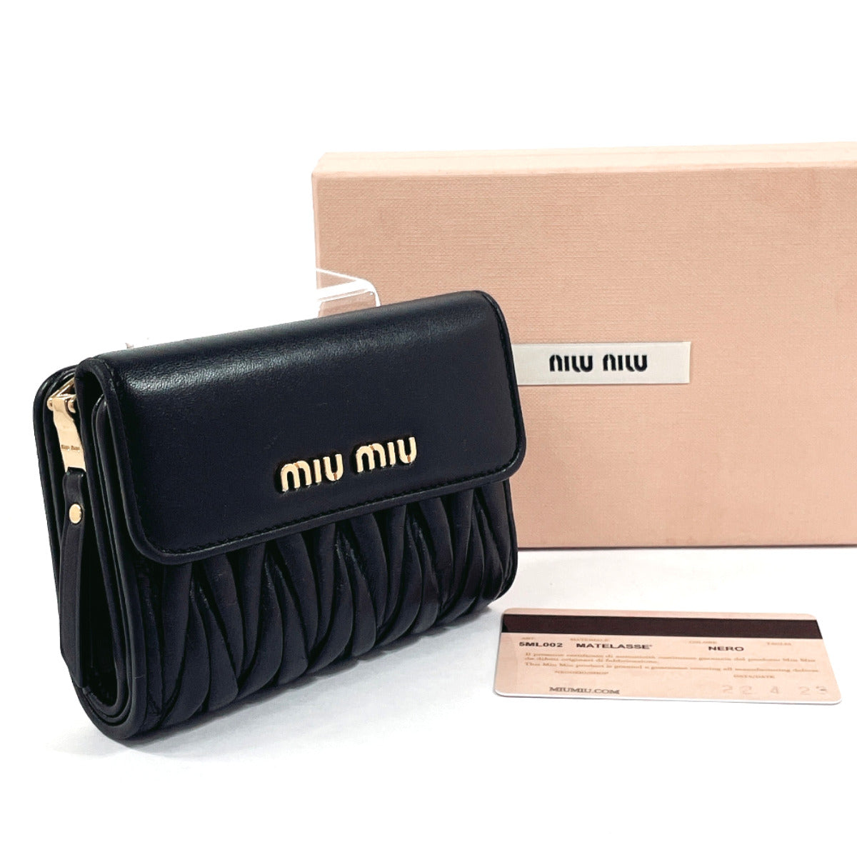 Miu Miu Leather Bifold Wallet 5ML002