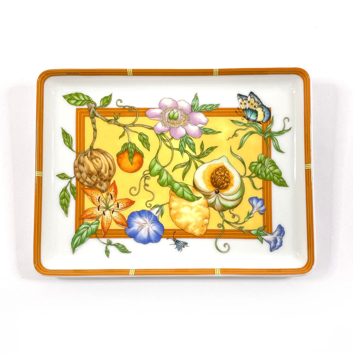 Hermes Siesta Square Plate Porcelain