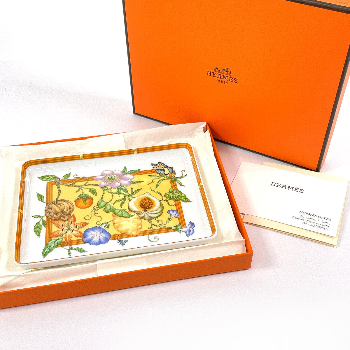 Hermes Siesta Square Plate Porcelain