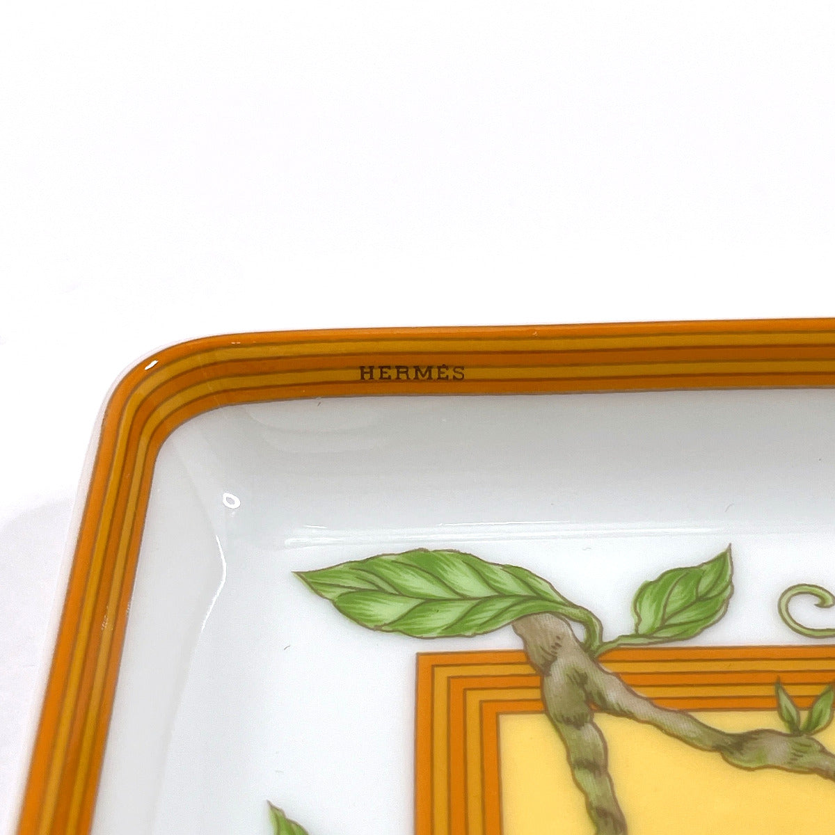 Hermes Siesta Square Plate Porcelain