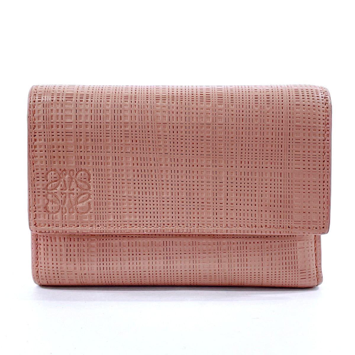 Loewe Leather Compact Wallet Pink