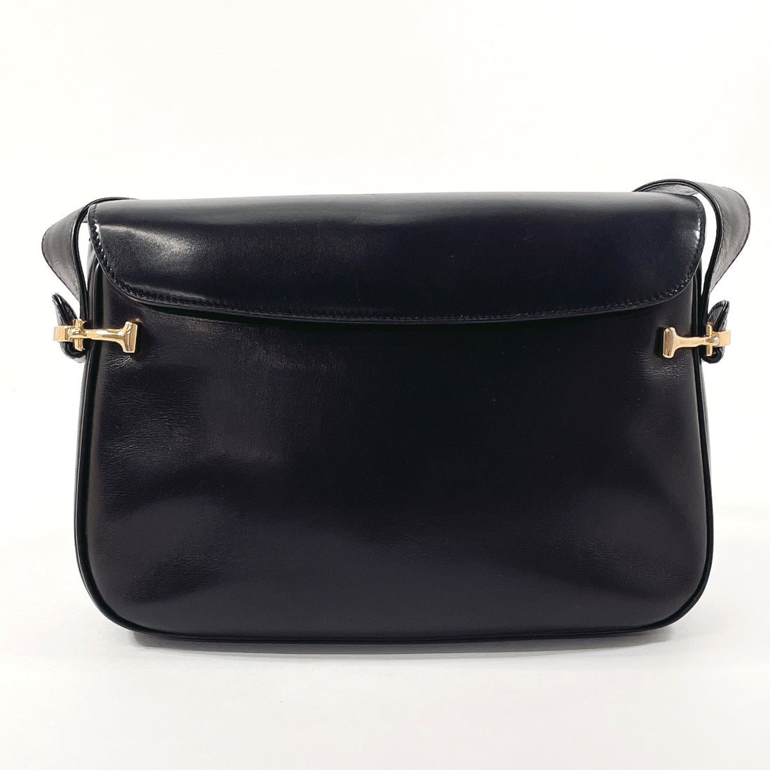 Celine Leather Shoulder Bag Black