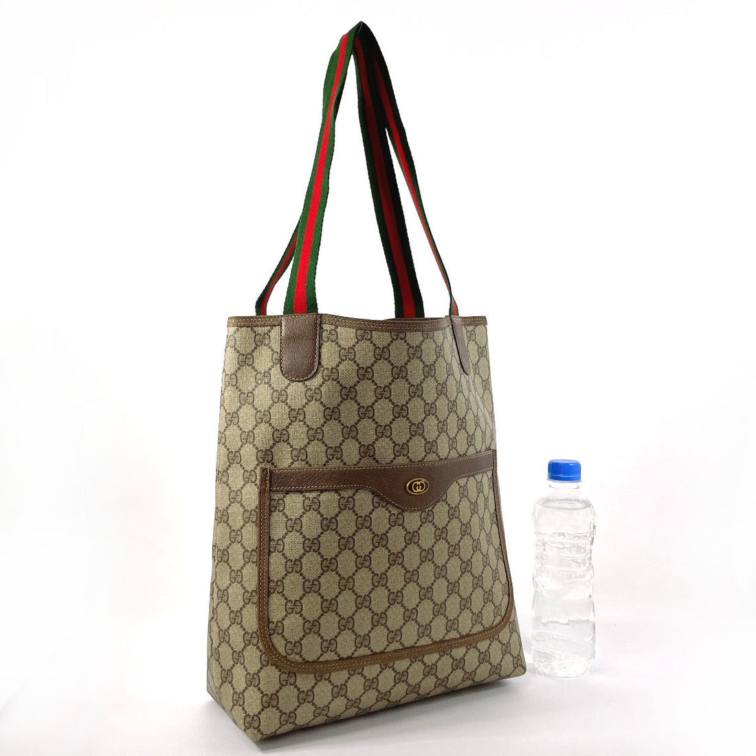 Gucci GG Supreme Canvas Tote Bag Brown