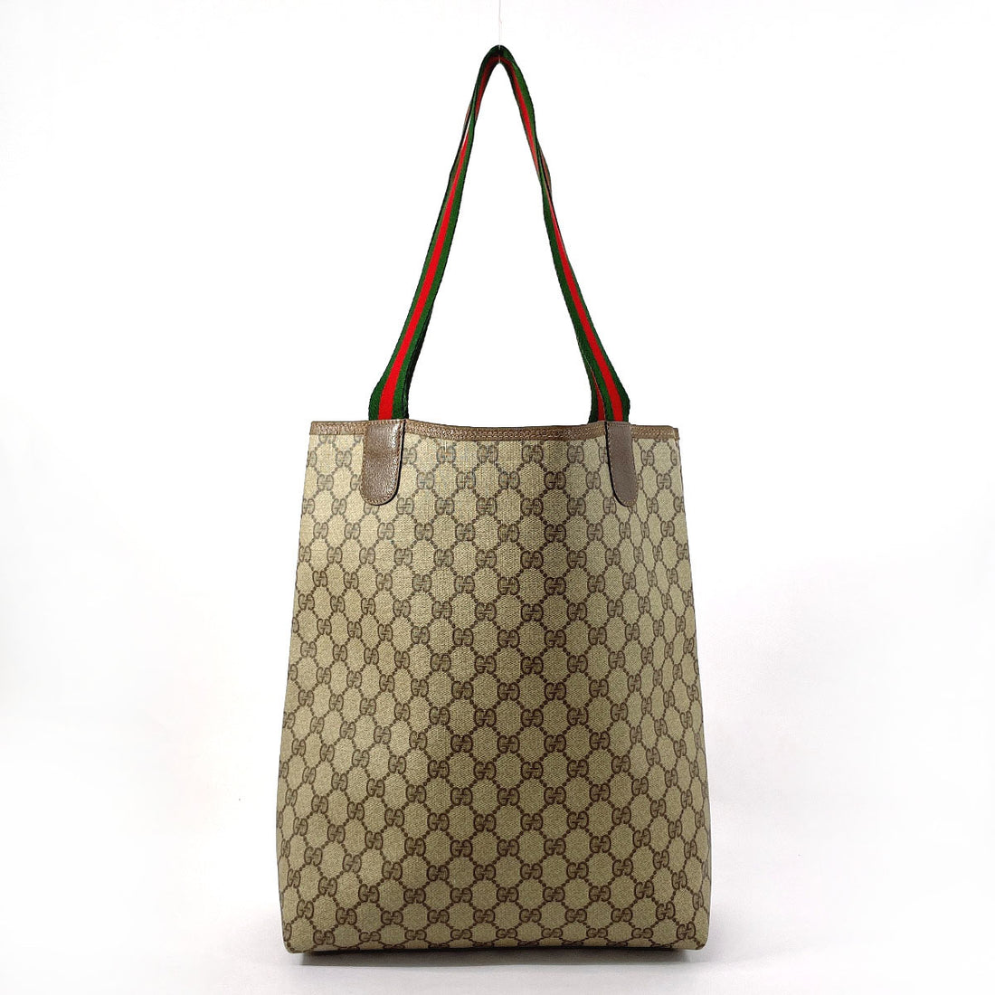 Gucci GG Supreme Canvas Tote Bag Brown