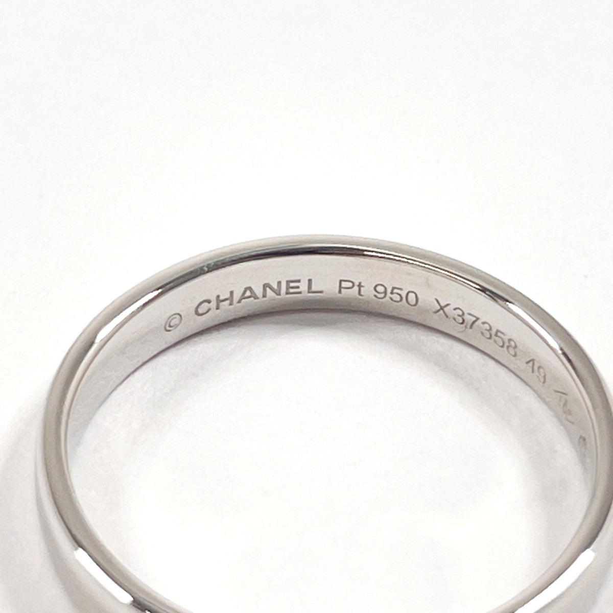 Chanel Platinum Ring Pt950 Size 8.5