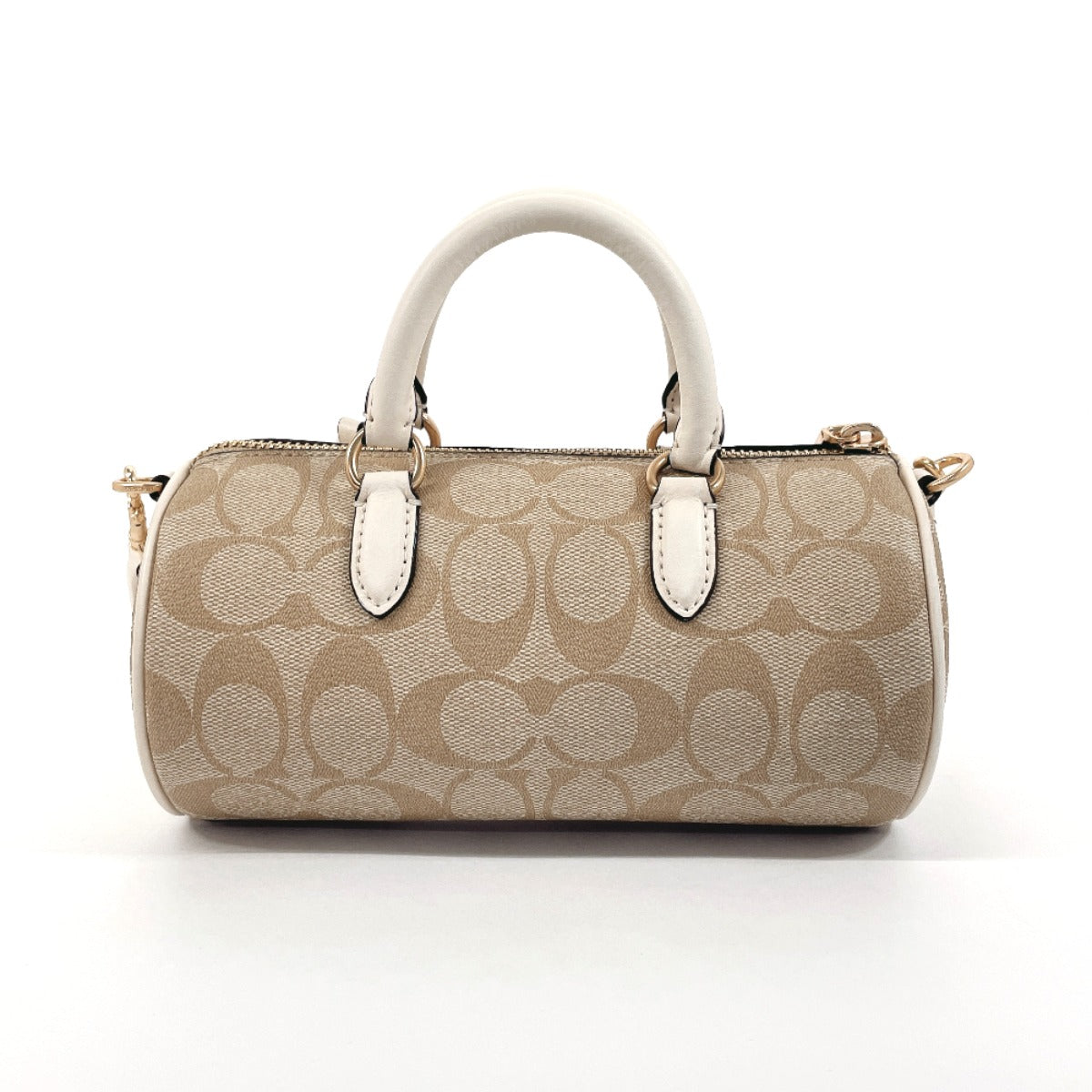 Coach Lacey Crossbody Signature 2WAY Handbag Beige