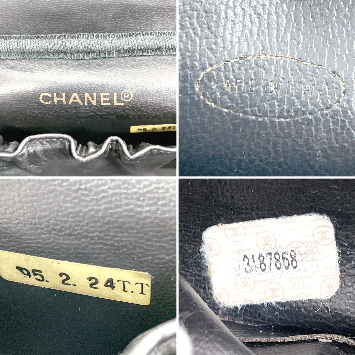 Chanel Lambskin Vanity Handbag Black