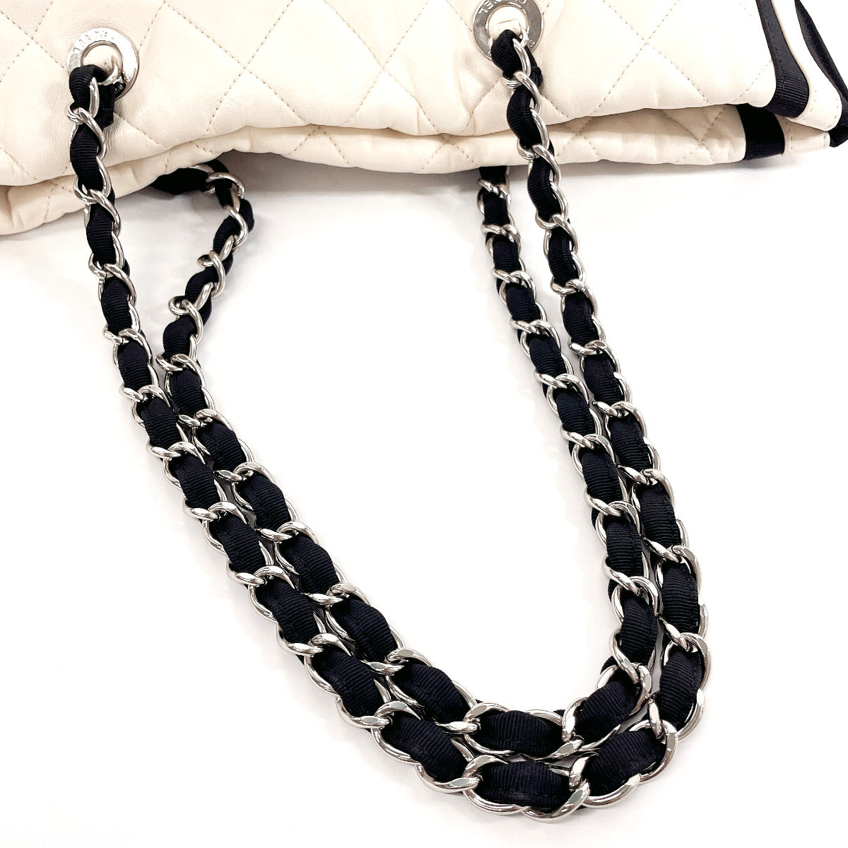 Chanel Lambskin Chain Shoulder Tote Bag