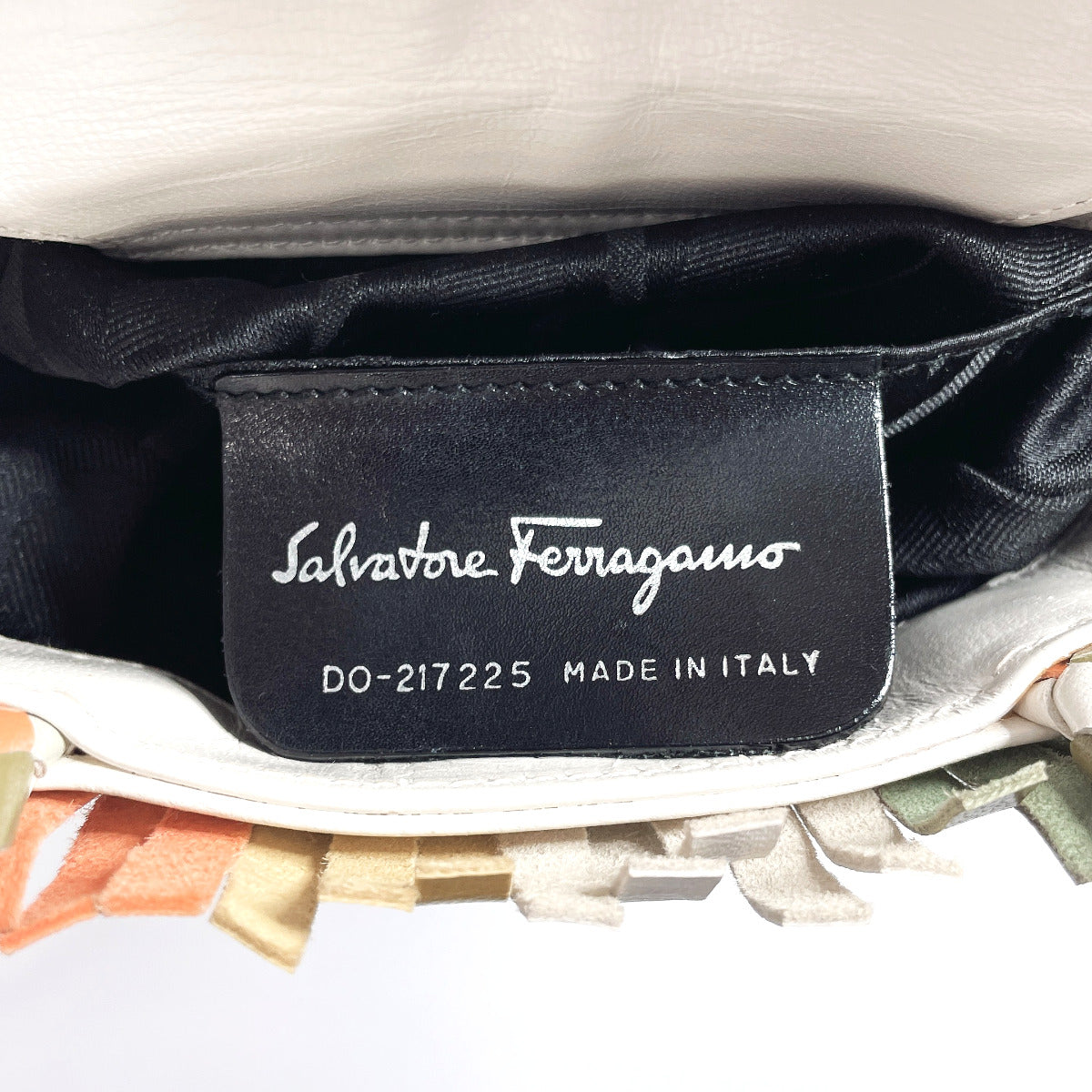 Salvatore Ferragamo Leather Gancini Woven Shoulder Bag