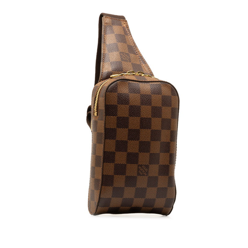 Louis Vuitton Damier Ebene Geronimos Canvas Belt Bag N51994 in Excellent condition
