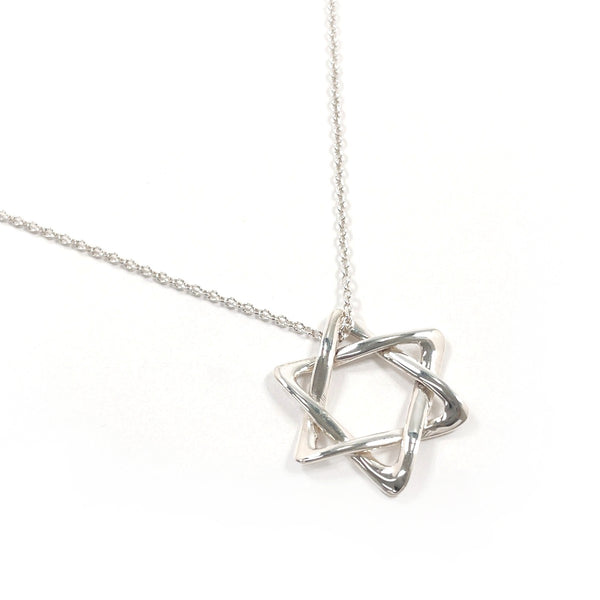 Tiffany & Co. Star of David Sterling Silver Necklace