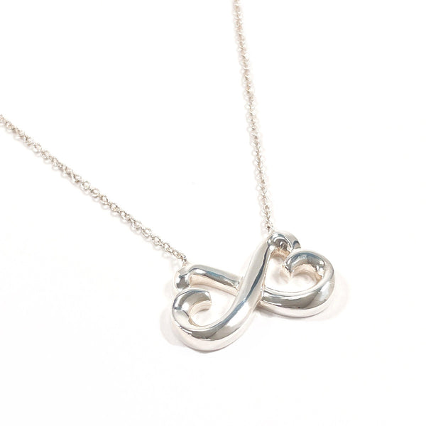 Tiffany & Co. Paloma Picasso Double Loving Heart Silver Necklace