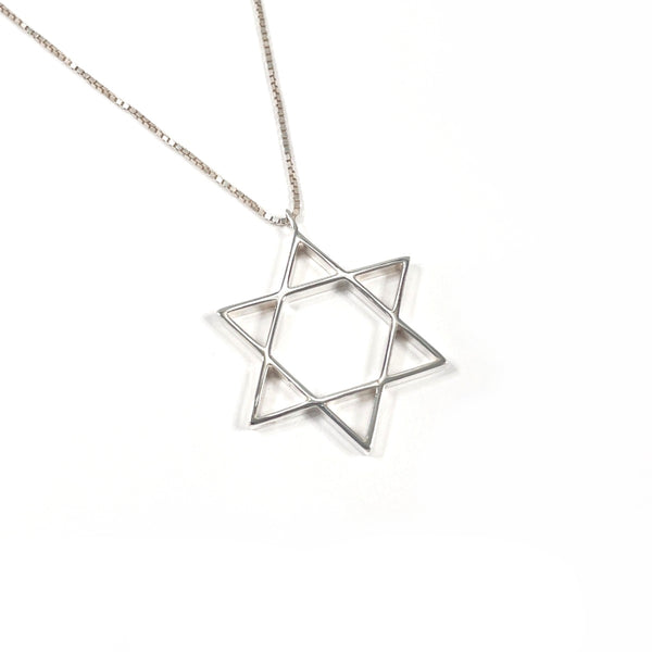 Gucci Star of David Silver Necklace