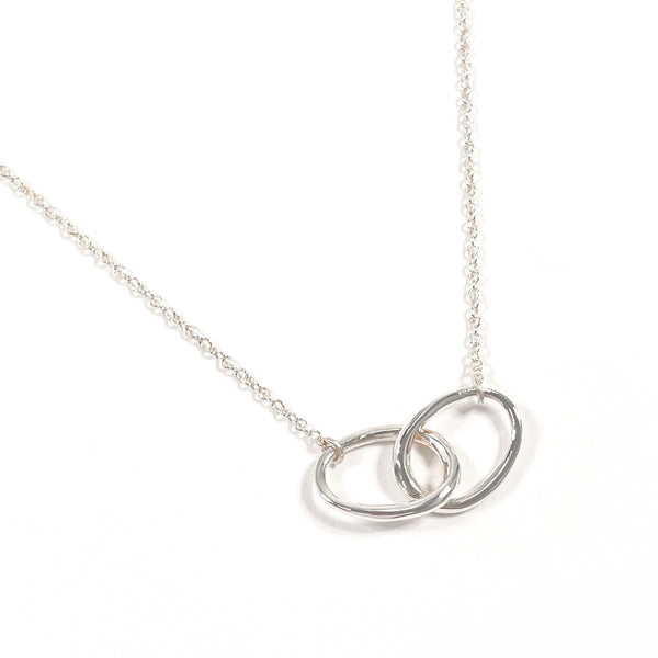 Tiffany & Co. Elsa Peretti Double Loop Silver Necklace