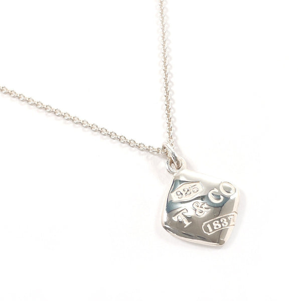 Tiffany & Co. 1837 Montage Cushion Silver Necklace