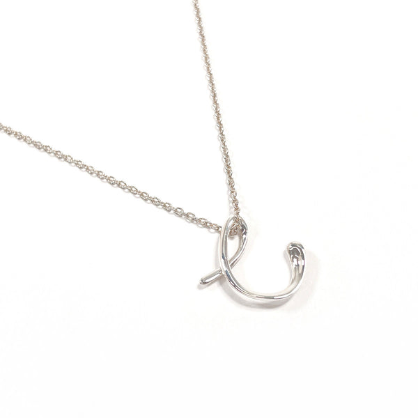 Tiffany & Co. Alphabet Letter C Elsa Peretti Sterling Silver Necklace