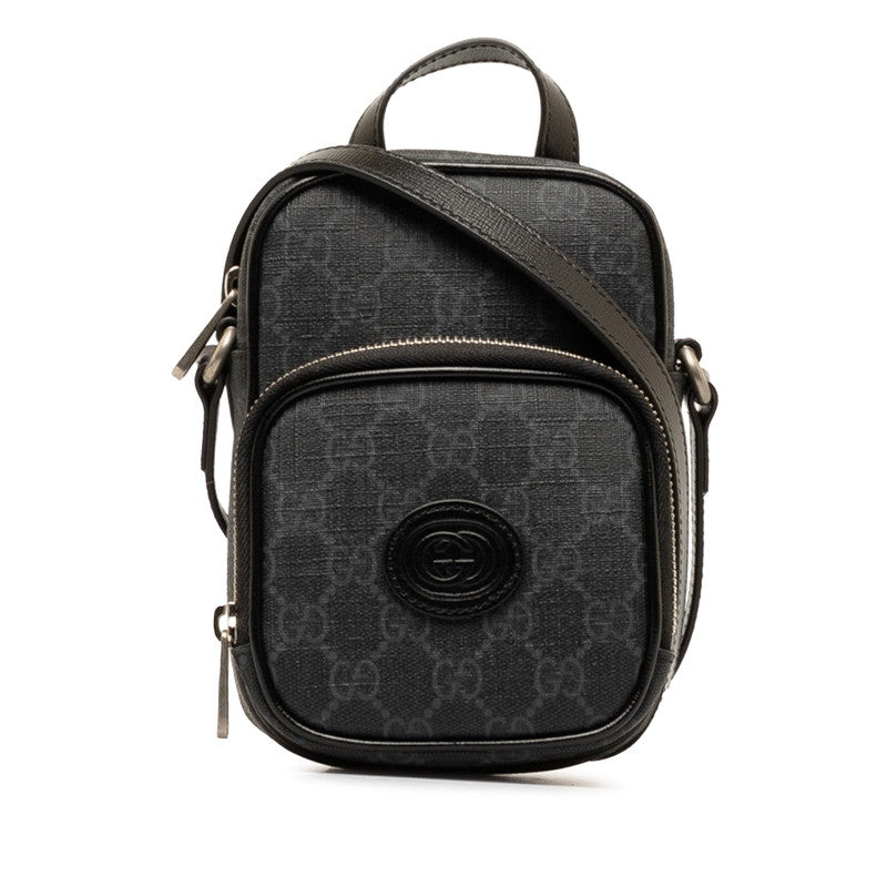 Gucci GG Supreme Mini Shoulder Bag  Canvas Shoulder Bag 672952 in Excellent condition
