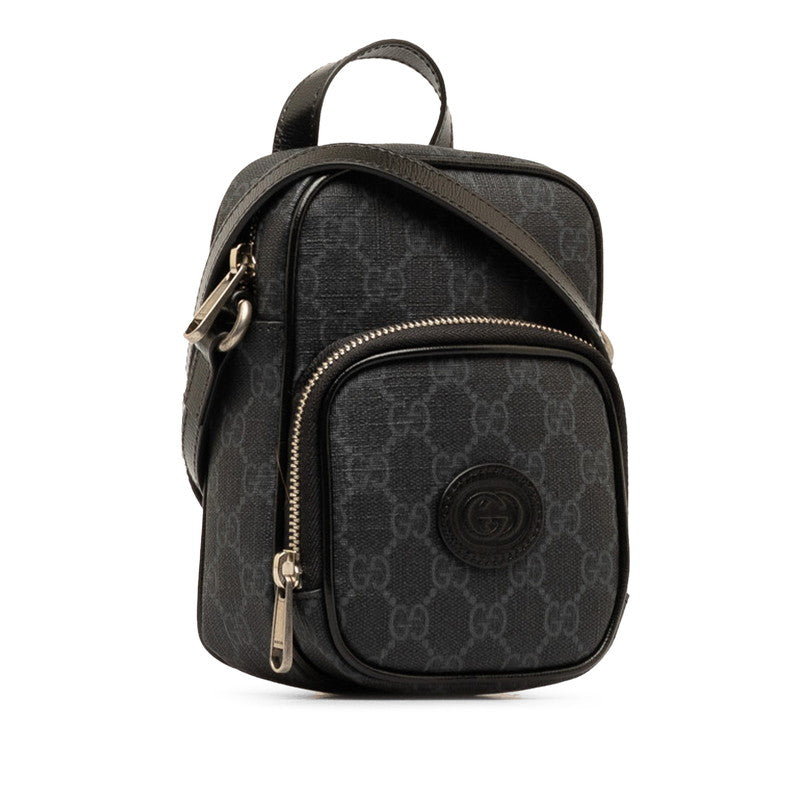 Gucci GG Supreme Mini Shoulder Bag  Canvas Shoulder Bag 672952 in Excellent condition