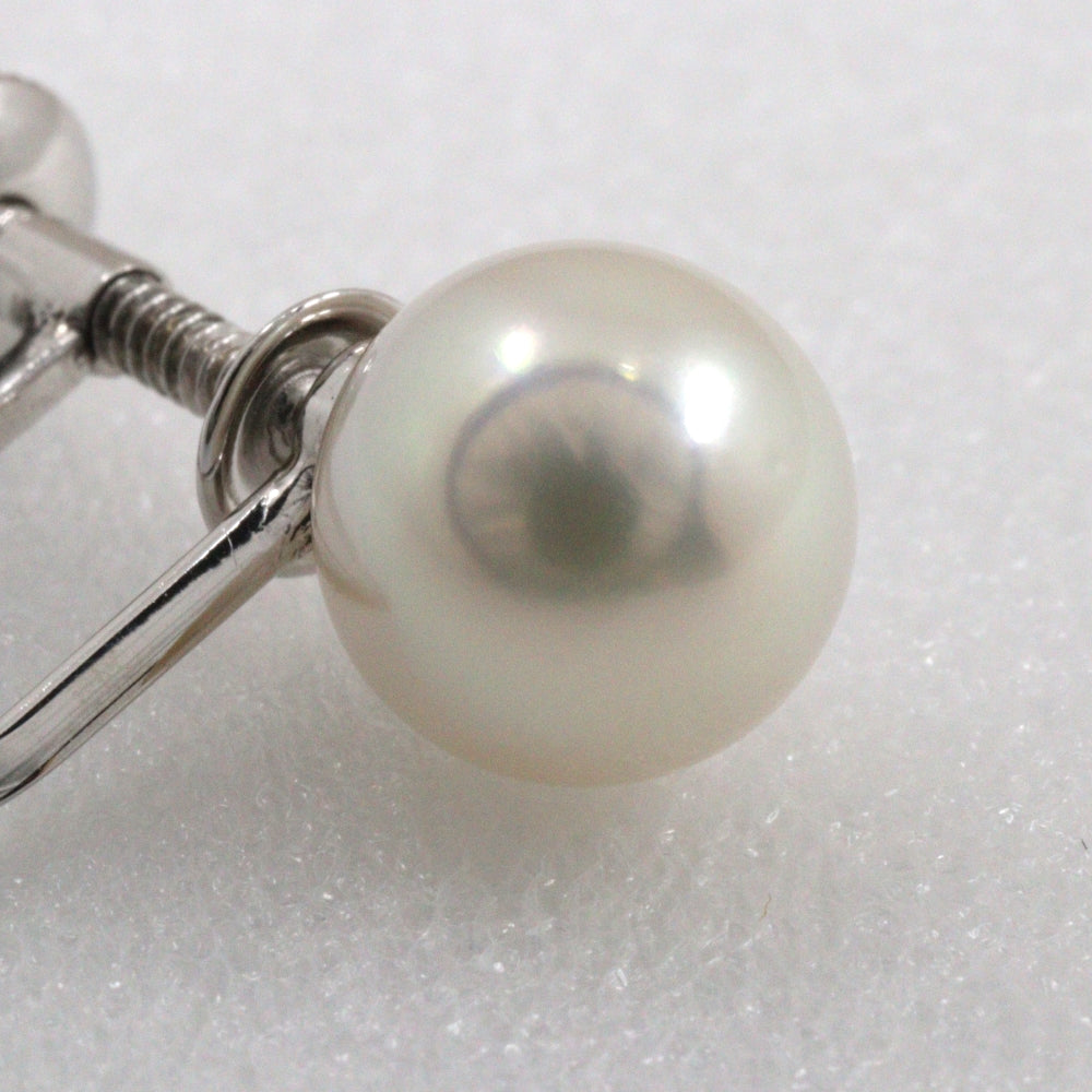 Pearl Earrings 8.0mm K14 White Gold