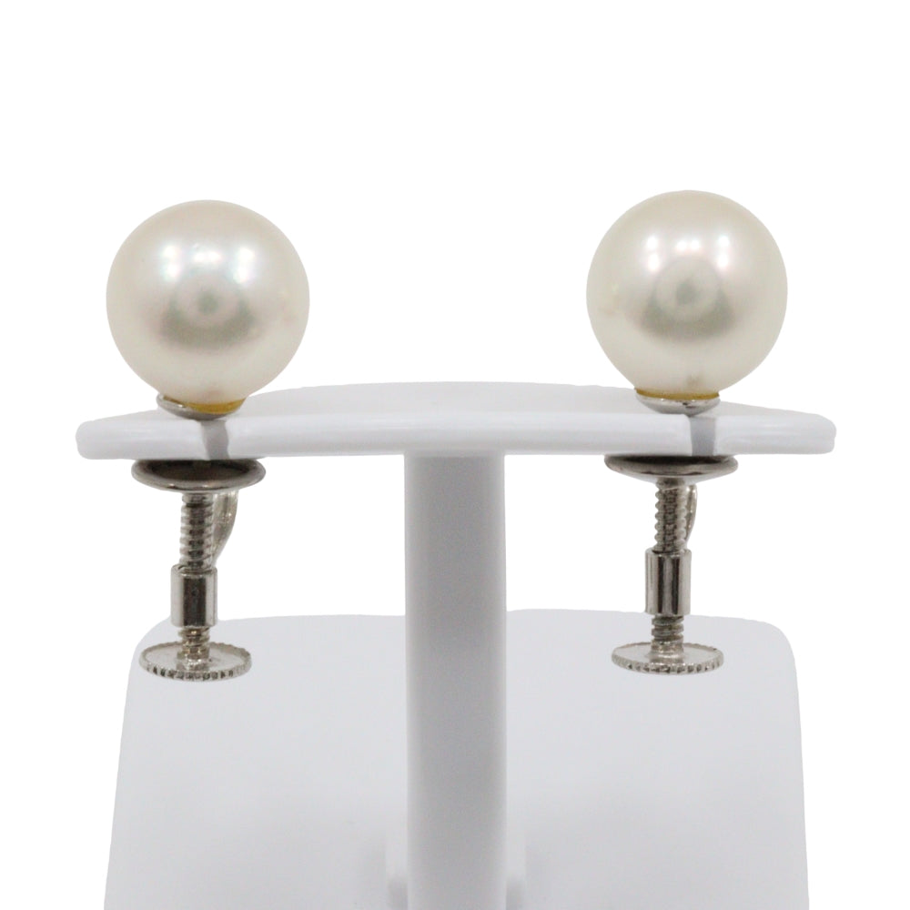 K14 White Gold Pearl Earrings