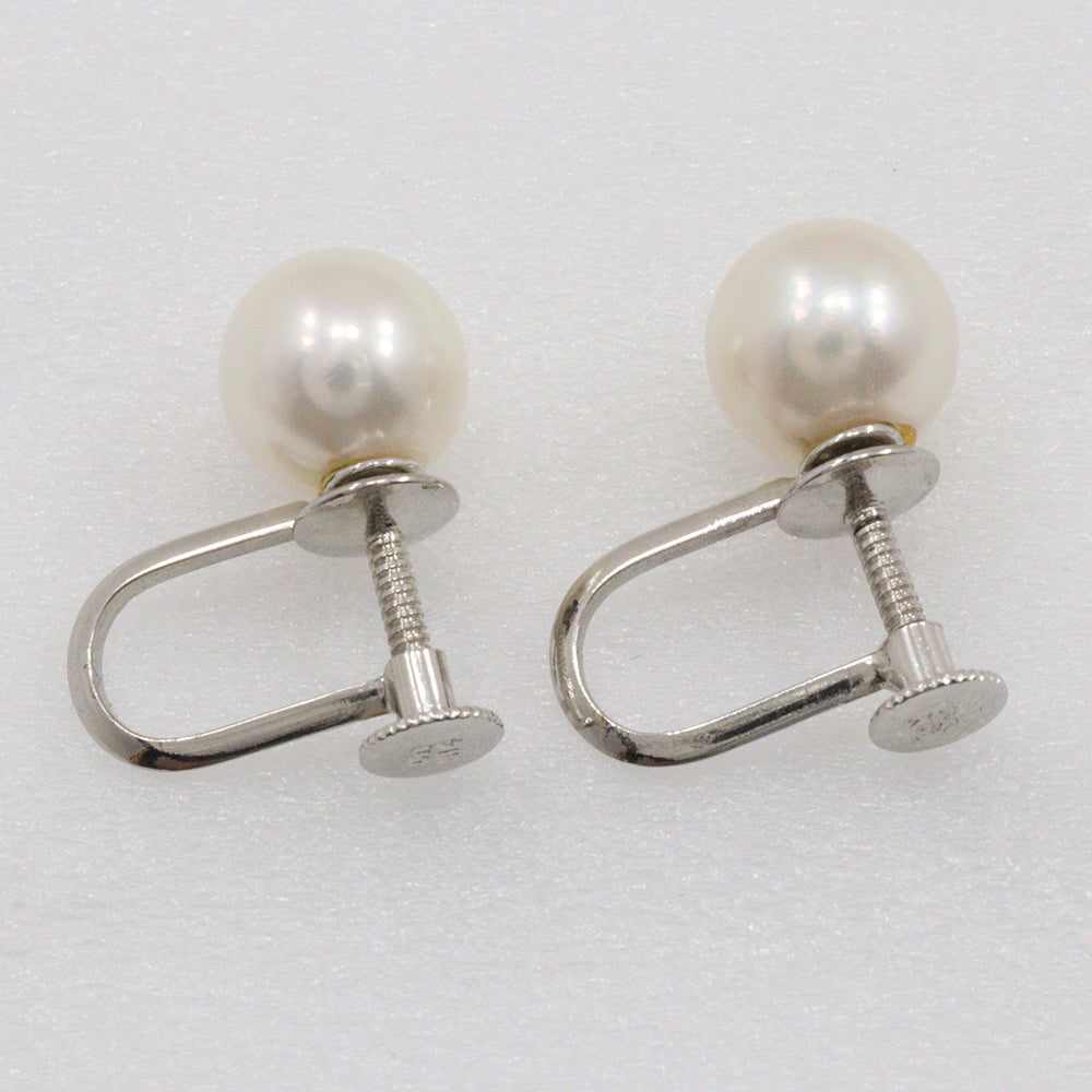 K14 White Gold Pearl Earrings