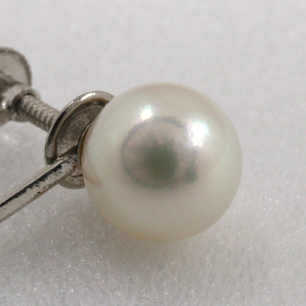 K14 White Gold Pearl Earrings