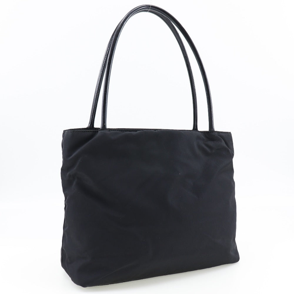 Prada Nylon/Enamel Tote Bag Black