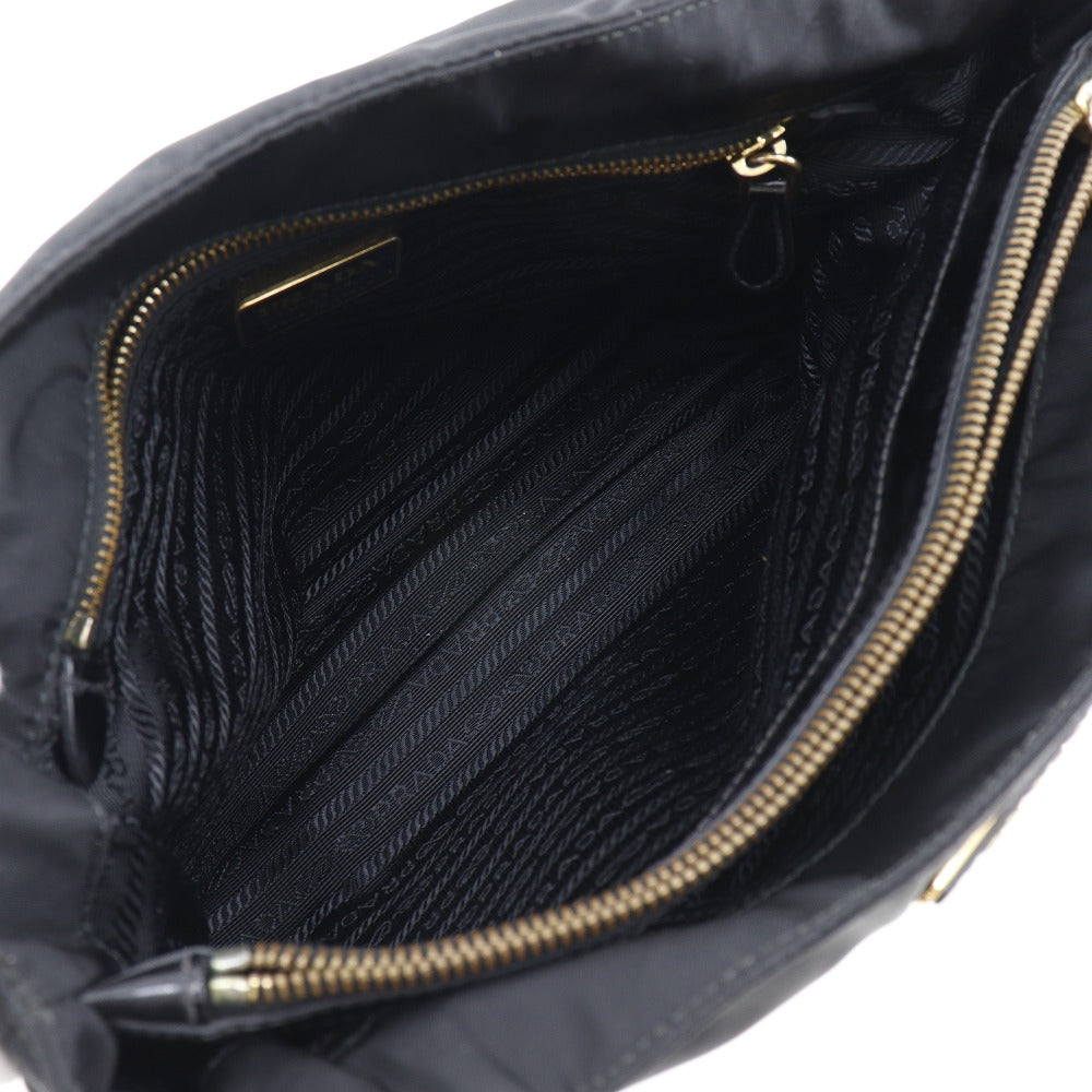 Prada Nylon/Enamel Tote Bag Black