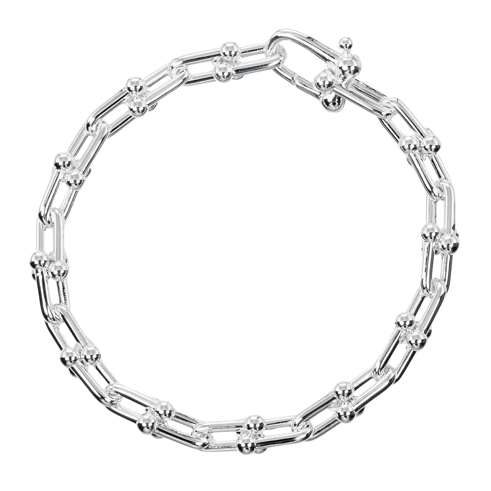 Tiffany & Co Silver 925 Hardware Small Link Bracelet