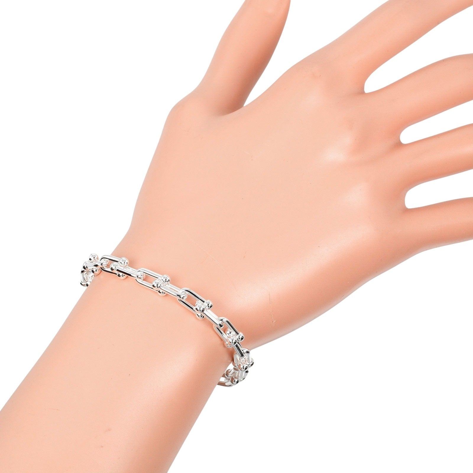 Tiffany & Co Silver 925 Hardware Small Link Bracelet