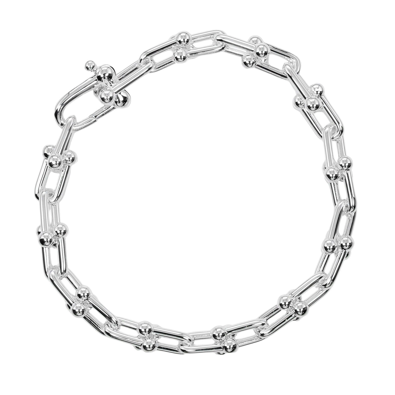 Tiffany & Co Silver 925 Hardware Small Link Bracelet