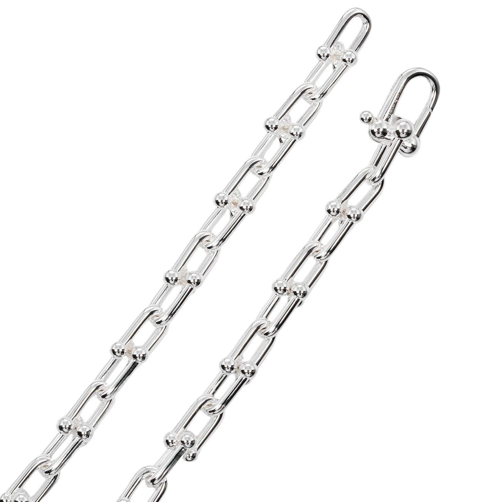 Tiffany & Co Silver 925 Hardware Small Link Necklace