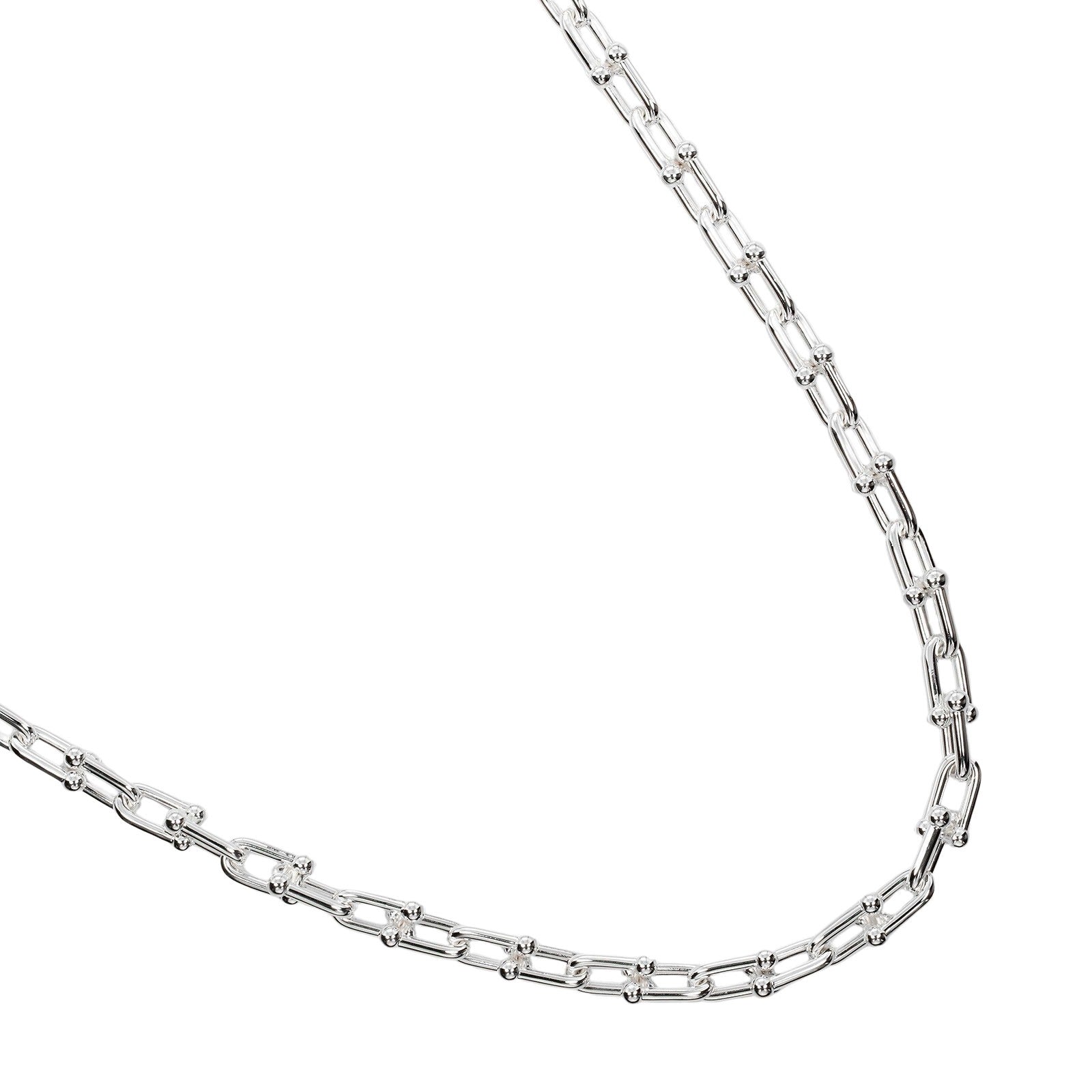 Tiffany & Co Silver 925 Hardware Small Link Necklace